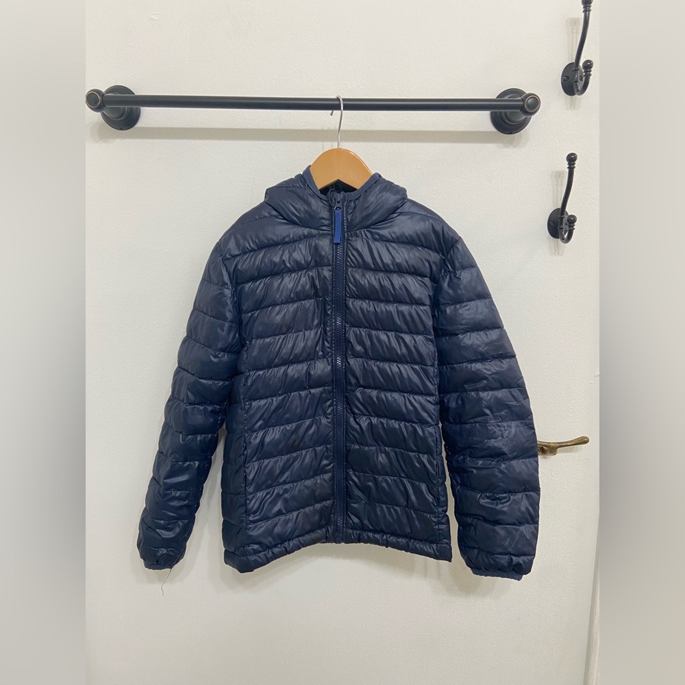 Primary Kids Deep Blue Lightweight Puffer Jacket